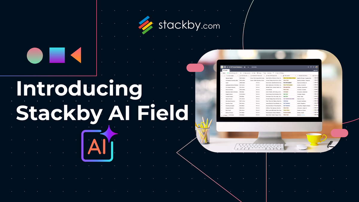 Introducing: Stackby AI Field Agents