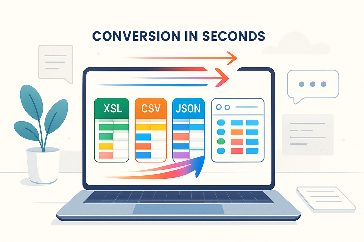 Convert Excel, CSV & JSON to Online Databases in Seconds